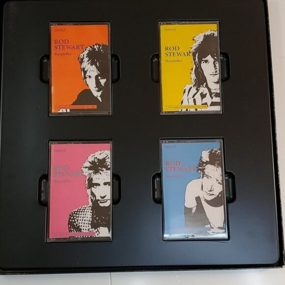 Vintage Rod Stewart Storyteller The Complete Anthology Cassette Tapes Set Music - Picture 4 of 14